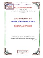 Chuyên đề bài tập về nhôm và hợp chất