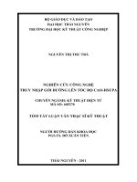 tóm tắt luận văn thạc sĩ kỹ thuật   NGHIÊN cứu CÔNG NGHỆ TRUY NHẬP gói ĐƯỜNG lên tốc độ CAO HSUPA 