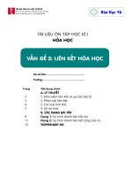 Lớp 10 Ôn tập liên kết hóa học