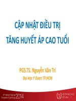 CẬP NHẬT ĐIỀU TRỊ TĂNG HUYẾT ÁP CAO TUỔI