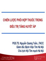 CHIẾN LƯỢC PHỐI HỢP THUỐC TRONG ĐIỀU TRỊ TĂNG HUYẾT ÁP