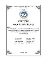 Hoàn thiện công tác thẩm định tài chính dự án vay vốn của Doanh nghiệp vừa và nhỏ tại Sở giao dịch ngân hàng Thương mại cổ phần Ngoại Thương Việt Nam