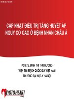 CẬP NHẬT ĐIỀU TRỊ TĂNG HUYẾT ÁP NGUY CƠ CAO Ở BỆNH NHÂN CHÂU Á