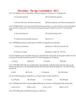 14 thi online   ôn tập cacbohiđrat   đề 2 