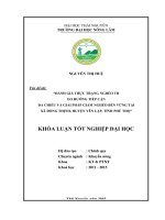 Đánh giá thực trạng nghèo theo hướng tiếp cận đa chiều và giải pháp giảm nghèo bền vững tại xã đồng thịnh   huyện yên lập  tỉnh phú thọ