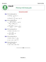 MẤY bài LƯỢNG GIÁC LUYỆN tập 2 