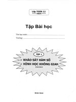 Tập bài học khảo sát hàm số và hình học không gian