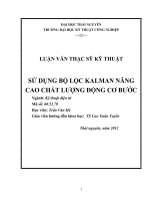 tóm tắt luận văn thạc sĩ kỹ thuật   sử DỤNG bộ lọc KALMAN NÂNG CAO CHẤT LƯỢNG ĐỘNG cơ bước 