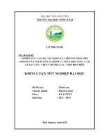 Nghiên cứu vai trò, tác động của khuyến nông đến sinh kế của người dân tái định cư thủy điện sơn la tại xã lay nưa   thị xã mường lay   tỉnh điện biên