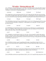 22 thi online   phương pháp quy đổi 