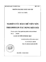Nghiên cứu bào chế viên nén theophylin tác dụng kéo dài