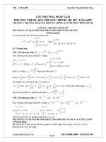 Tổng hợp bài tập phương trình mũ và logarit