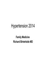 Dr birtwhistle  hypertension PGY2 review 2014