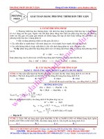 Giải hóa bằng phương pháp ion thu gọn