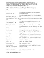 Bộ sưu tập 99 phím tắt trong excel hữu ích