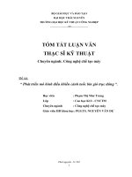 tóm tắt luận văn thạc sĩ kỹ thuật   phát triển mô hình điều khiển cánh tuốc bin gió trục đứng 