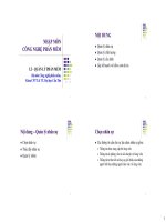 Quản lí phần mềm  nhập môn công nghệ phần mềm