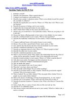 IELTS speaking topics 