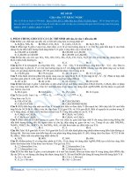 Đề thi thử đại học môn vật lý 2016 (20) 