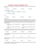 13 thi online   ôn tập cacbohiđrat   đề 1 