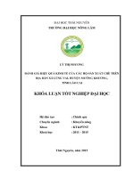 ĐÁNH GIÁ HIỆU QUẢ KINH tế của các hộ sản XUẤT CHÈ TRÊN địa bàn xã LÙNG VAI, HUYỆN MƯỜNG KHƯƠNG, TỈNH lào CAI