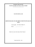 tóm tắt luận văn thạc sĩ kỹ thuật  KHUẾCH đại QUANG sợi TRONG TRUYỀN dẫn QUANG WDM 