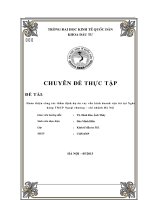 Hoàn thiện công tác thẩm định dự án vay vốn kinh doanh vận tải tại Ngân hàng TMCP Ngoại thương – chi nhánh Hà Nội