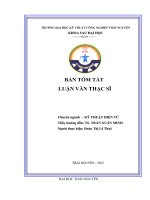 tóm tắt luận văn thạc sĩ kỹ thuật  NGHIÊN cứu và THIẾT kế bộ lọc TÍCH cực để GIẢM hài DÒNG điện NÂNG CAO CHẤT LƯỢNG lưới  điện 