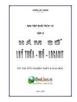 Bài tập mũ - logarit hay