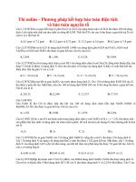 14 thi online   phương pháp kết hợp bảo toàn điện tích và bảo toàn nguyên tố 