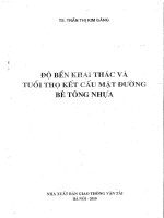 Độ bền khai thác và độ bền kết cấu mặt đường BTN