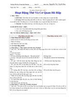 GIÁO án lớp 3 học kỳ i môn tự NHIÊN xã hội 