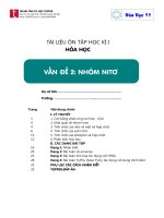 Lớp 11 ôn tập nhóm nito photpho