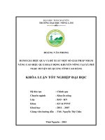 Đánh giá hiệu quả và đề xuất một số giải pháp nhằm nâng cao hiệu quả hoạt động khuyến nông tại xã phù ngọc   huyện hà quảng   tỉnh cao bằng 