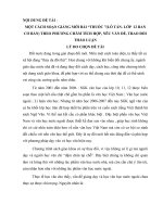 SKKN một CÁCH SOẠN GIẢNG mới bài THUỐC THEO PHƯƠNG CHÂM TÍCH hợp, nêu vấn đề, TRAO đổi THẢO LUẬN 