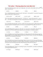 10 thi online   phương pháp bảo toàn điện tích 