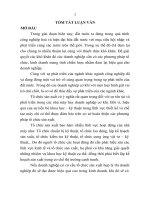 tóm tắt luận văn thạc sĩ kỹ thuật  nghiên cứu phương pháp tổ chức sản xuất trong các nhà máy cơ khí 