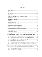 Luận án tiến sĩ Tiến trình quan hệ kinh tế hoa kỳ   việt nam giai đoạn 2000   2012 (full)