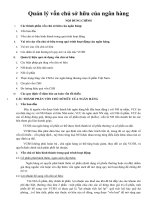 quản lý vốn chủ sở hữu 