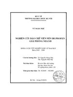 Nghiên cứu bào chế viên nén ibuprofen giải phóng nhanh
