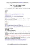 TÀI LIỆU ÔN THI GMAT- 02 CÓ key