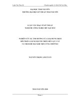 tóm tắt luận văn thạc sĩ kỹ thuật TỔNG QUAN về TIỆN CỨNG và làm NGUỘI tối KHI TIỆN CỨNG 
