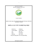 Nghiên cứu thực trạng và đề xuất giải pháp giảm nghèo bền vững ở xã bản hon   tam đường – lai châu