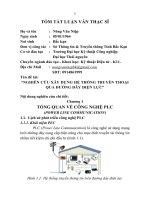 tóm tắt luận văn thạc sĩ kỹ thuật NGHIÊN cứu xây DỰNG hệ THỐNG TRUYỀN THOẠI QUA ĐƯỜNG dây điện lực 