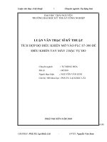 tóm tắt luận văn thạc sĩ kỹ thuật TÍCH hợp bộ điều KHIỂN mờ vào PLC s7 300 để điều KHIỂN TAY máy 2 bậc tự DO 