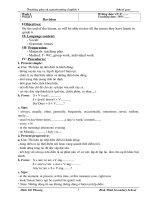 Giáo án tiếng anh lớp 7 chương trình thí điểm dạy theo VNEN tham khảo