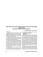 ĐẶC điểm tổn THƯƠNG và kết QUẢ PHẪU THUẬT gãy kín CHỎM XƯƠNG QUAY DO CHẤN THƯƠNG tại BỆNH VIỆN 103