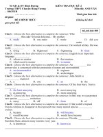 thi HKII tiếng anh lớp 10 trường chuyên (with key) 
