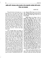 Biến đổi trong hôn nhân của người chăm hồi giáo tỉnh an giang 