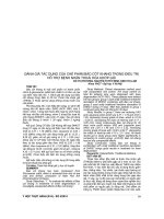 Đánh giá tác dụng của chế phẩm bảo cốt khang trong điều trị hỗ trợ bệnh nhân thoái hóa khớp gối